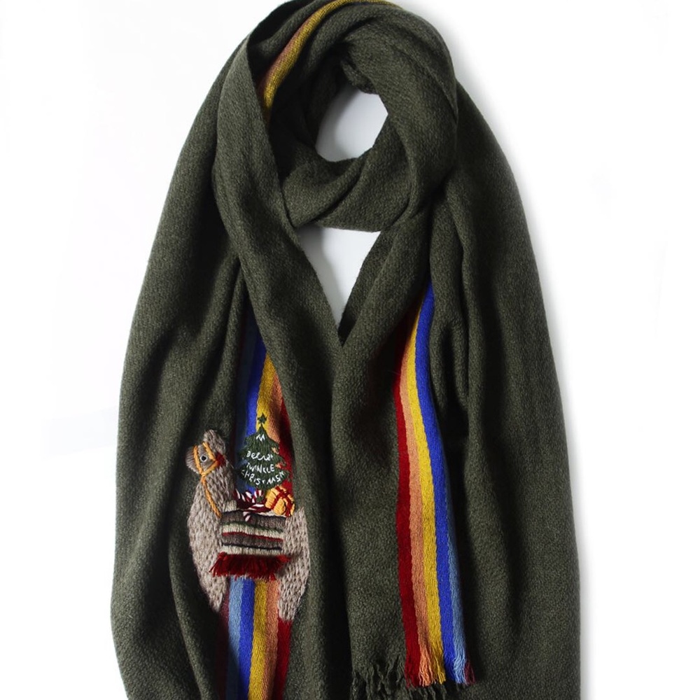 Edelweiss 100% Yak-mere 2020 Christmas Scarf gift